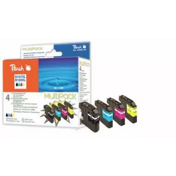 Peach PI500-91 Inktpatroon zwart, cyaan, magenta, geel