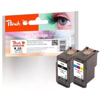 Peach 319023 Inktpatroon Compatibel zwart, cyaan, magenta, geel
