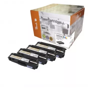 Peach Combipack, compatibel met TN-328, 6000 pagina's, 6000 pagina's, zwart, cyaan, magenta, geel, 4 stuks