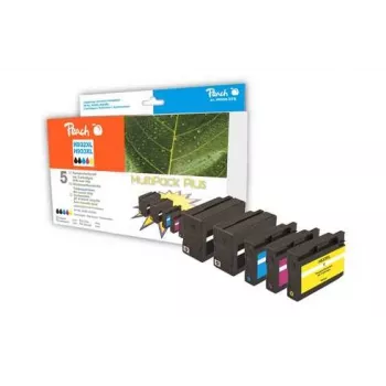 Peach Combipack Plus met chip, compatibel met nr. 932XL, nr. 933XL