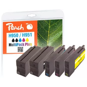 Peach PI300-587 Inktpatroon zwart, cyaan, magenta, geel