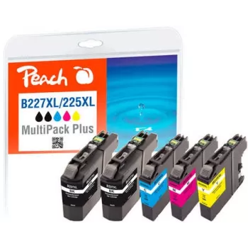 Peach 319377 Inktpatroon 4 st. compatibel hoge (XL) capaciteit zwart, cyaan, magenta, geel