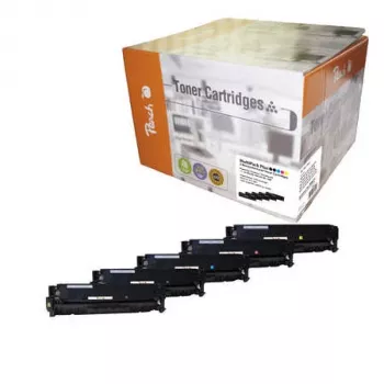 Peach PT561 Tonercartridge 5 st. zwart, cyaan, magenta, geel