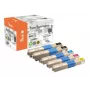 Peach 0F111912 Tonercartridge 5 st. zwart, cyaan, magenta, geel