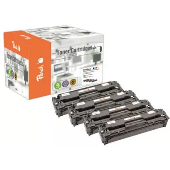 Peach 111916 Tonercartridge 4 st. Compatibel zwart, cyaan, magenta, geel