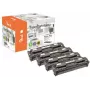 Peach 111916 Tonercartridge 4 st. Compatibel zwart, cyaan, magenta, geel