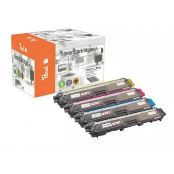 Peach 0F111929 Tonercartridge 4 stuks zwart, cyaan, magenta, geel