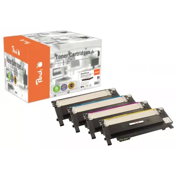 Peach PT666 Tonercartridge 4 st. Compatibel zwart, cyaan, magenta, geel