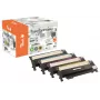Peach PT666 Tonercartridge 4 st. Compatibel zwart, cyaan, magenta, geel