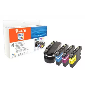 Peach 319779 Inktpatroon Compatibel extra (super) hoge capaciteit zwart, cyaan, magenta, geel