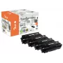 Peach PT707 tonercartridge 4 stuks compatibel zwart, cyaan, magenta, geel