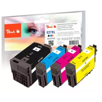 Peach 319815 inktpatroon 4 stuks compatibel zwart, cyaan, magenta, geel