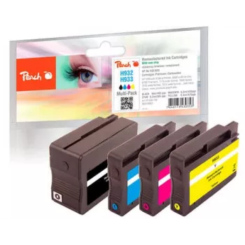 Peach 0F319883 inktpatroon 4 stuks zwart, blauw, magenta, geel