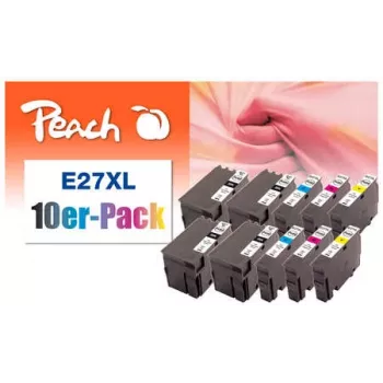 Peach 0F319986 inktpatroon 10 stuks zwart, cyaan, magenta, geel