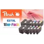 Peach 0F319986 inktpatroon 10 stuks zwart, cyaan, magenta, geel