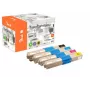 Peach 112100 tonercartridge 4 stuks compatibel zwart, cyaan, magenta, geel