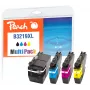 Peach 320287 inktpatroon 4 stuks compatibel hoge (XL) capaciteit zwart, cyaan, magenta, geel