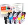 Peach PI500-238 inktpatroon 4 stuks zwart, cyaan, magenta, geel