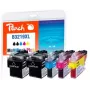Peach PI500-246 inktpatroon 5 stuks zwart, cyaan, magenta, geel