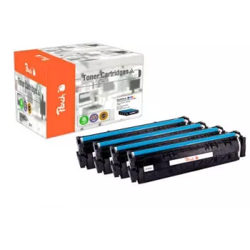 Peach 112205 tonercartridge 4 stuks compatibel zwart, cyaan, magenta, geel
