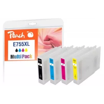 Peach PI200-724 inktpatroon 4 stuks compatibel hoge (XL) capaciteit zwart, cyaan, magenta, geel