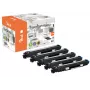 Peach PT1065 tonercartridge 5 stuks compatibel zwart, cyaan, magenta, geel