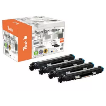 Peach PT1070 tonercartridge 4 stuks compatibel zwart, cyaan, magenta, geel