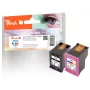 Peach PI300-1045 inktpatroon 2 stuks compatibel zwart, cyaan, magenta, geel