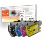 Peach PI500-377 Compatibele inkt Multipack voor Brother LC-421XL, 4 kleuren