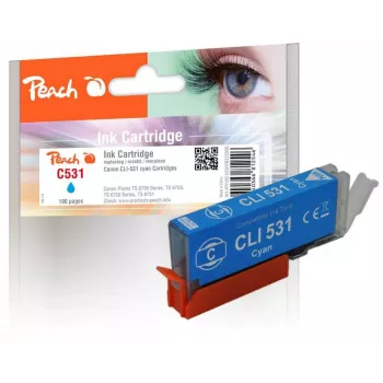 Peach PI100-500 inktpatroon 1 stuk compatibel standaardbereik cyaan