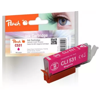 Peach PI100-501 inktpatroon 1 stuk compatibel standaardbereik magenta