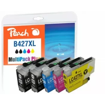 Peach PI500-402 inktpatroon 6 stuks compatibel hoog (XL) bereik zwart, cyaan, magenta, geel