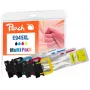 Peach PI200-796 inktpatronen 4 stuks compatibel hoog (XL) bereik zwart, cyaan, magenta, geel