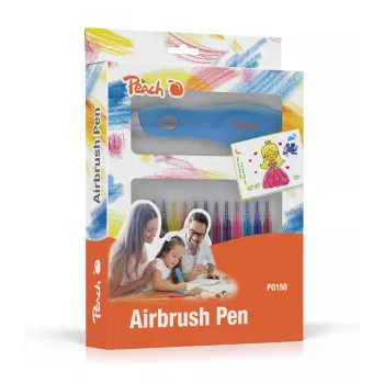 Peach PO150, marker-airbrush, batterijen vereist, blauw Peach PO150. Producttype: marker-airbrush. Batterijen vereist. Productkleur: blauw