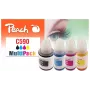 Peach PI100-440 inktpatroon 4 stuks compatibel zwart, cyaan, magenta, geel