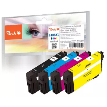 Peach 0F321358 inktpatroon 4 stuks compatibel hoog (XL) bereik zwart, magenta, geel, cyaan