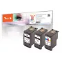 Peach 321030 Inktpatroon 3 stuks Compatibel Standaardbereik Zwart, Cyaan, Magenta, Geel