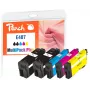 Peach PI200-938 Inktpatroon 5 stuks Compatibel Zwart, Cyaan, Magenta, Geel