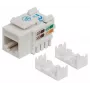 Intellinet Keystone Jack, Cat6, UTP, LSA, Wit, Vlak, Wit, RJ-45, Bus, 22/26, Cat6