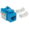 Intellinet Keystone-bus, Cat6, UTP, LSA, Blauw, Vlak, Blauw, RJ-45, Bus, 22/26, Cat6
