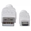 Manhattan USB-A naar Micro-USB-kabel, 1,8 m, Stekker naar Stekker, 480 Mbit/s (USB 2.0), Hi-Speed USB, Wit, Levenslange garantie