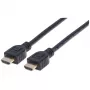 Manhattan HDMI 4K@60Hz-kabel met Ethernet - CL3-gecertificeerd, 5 m, geschikt voor in-wall installatie, voor alle 4K- en 1080p/HD-toepassingen – nu upgraden of klaar voor toekomstige eisen, Stekker naar Stekker, Zwart, Ultra HD 4K x 2K, Levenslange garantie, Premium High Speed