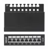 Intellinet Patchpaneel, Cat6a, FTP, 8-poorts, desktop, afgeschermd, 90° Top-Entry LSA-strips, zwart