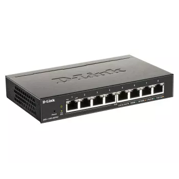 D-Link 8-poorts PoE Gigabit Smart Managed switch, managed, L2/L3, Gigabit Ethernet (10/100/1000), fullduplex, Power over Ethernet (PoE)