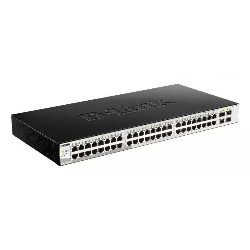 D-Link DGS-1210-52/ME managed L2 Gigabit Ethernet (10/100/1000) 1U zwart