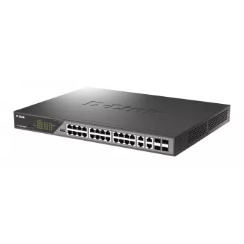 D-Link DSS-200G-28MPP netwerkswitch managed L2 Gigabit Ethernet (10/100/1000) Power over Ethernet (PoE) 1U grijs