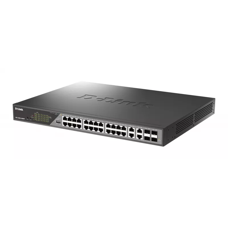 D-Link DSS-200G-28MPP netwerkswitch managed L2 Gigabit Ethernet (10/100/1000) Power over Ethernet (PoE) 1U grijs