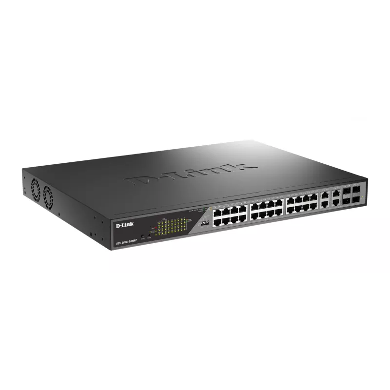 D-Link DSS-200G-28MPP netwerkswitch managed L2 Gigabit Ethernet (10/100/1000) Power over Ethernet (PoE) 1U grijs