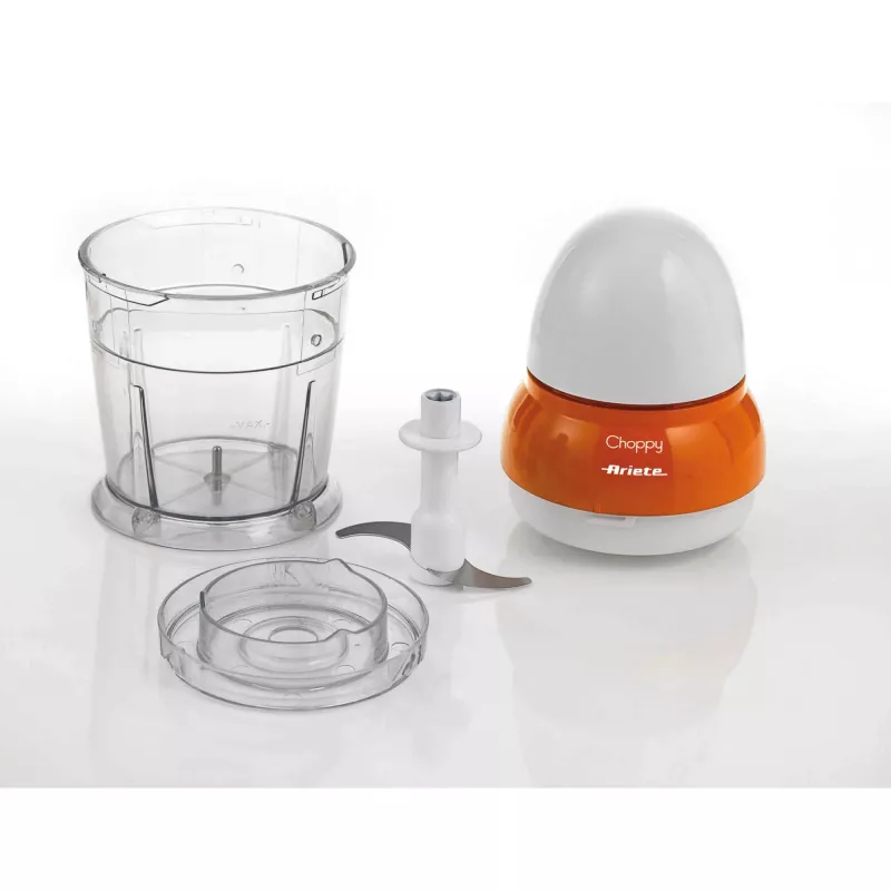 Ariete Choppy, 0,25 L, 4,22 kg, oranje, wit, RVS, 100 mm, 100 mm