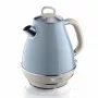 Ariete 2869 Vintage waterkoker, roestvrij staal, 1,7 L, automatische uitschakeling, 2000 W, voor water, thee en kruidendranken, pastelblauw